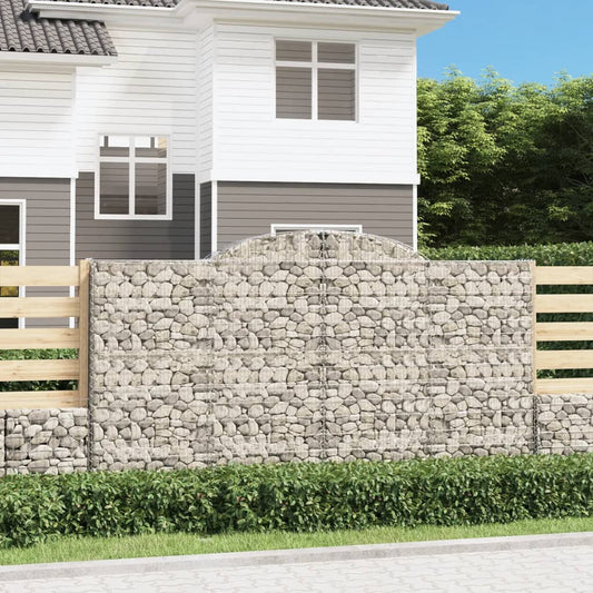 Schanskorven 13 st gewelfd 300x50x160/180 cm ijzer is nu te koop bij PeponiXL, paradijselijk wonen!