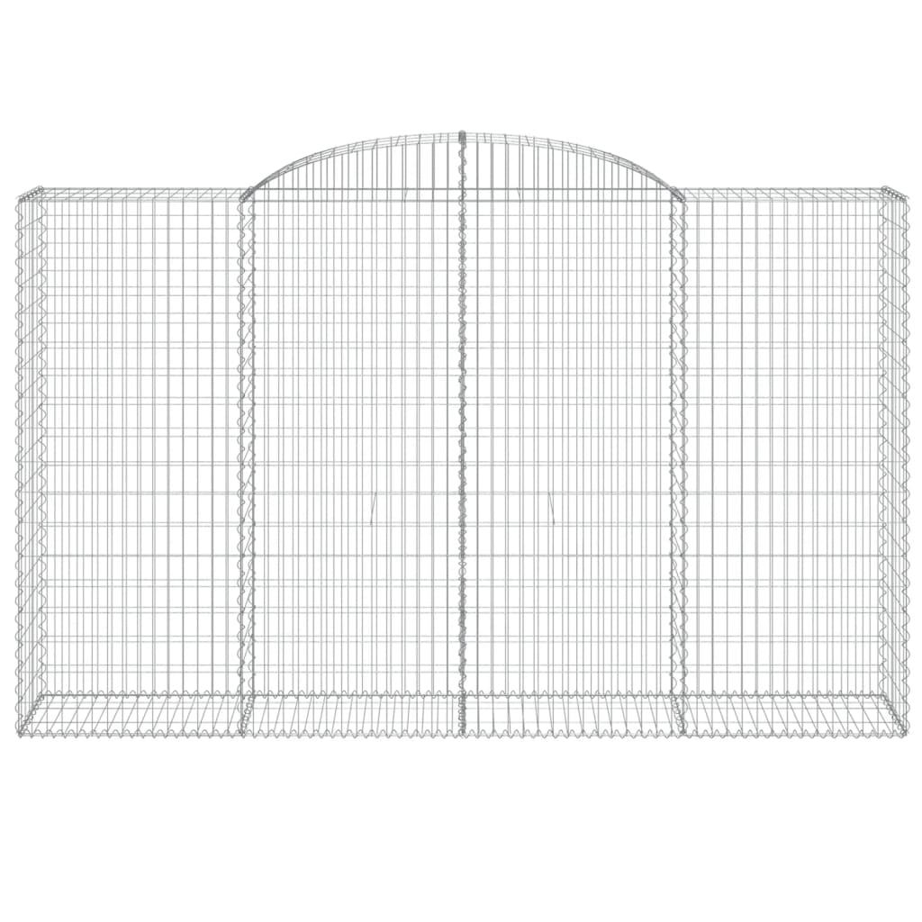 Schanskorven 10 st gewelfd 300x50x180/200 cm ijzer is nu te koop bij PeponiXL, paradijselijk wonen!