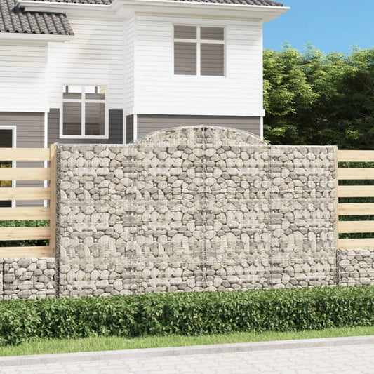 Schanskorven 11 st gewelfd 300x50x180/200 cm ijzer is nu te koop bij PeponiXL, paradijselijk wonen!