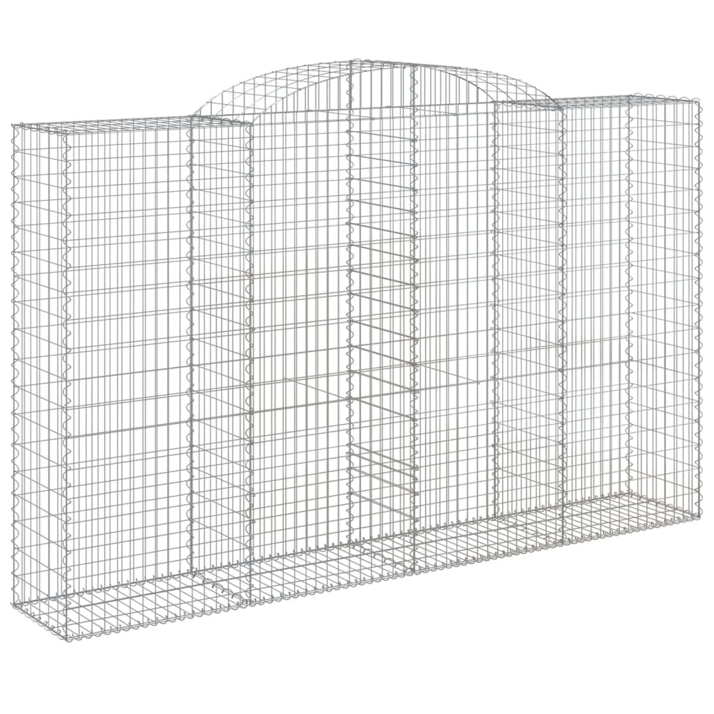 Schanskorven 13 st gewelfd 300x50x180/200 cm ijzer is nu te koop bij PeponiXL, paradijselijk wonen!