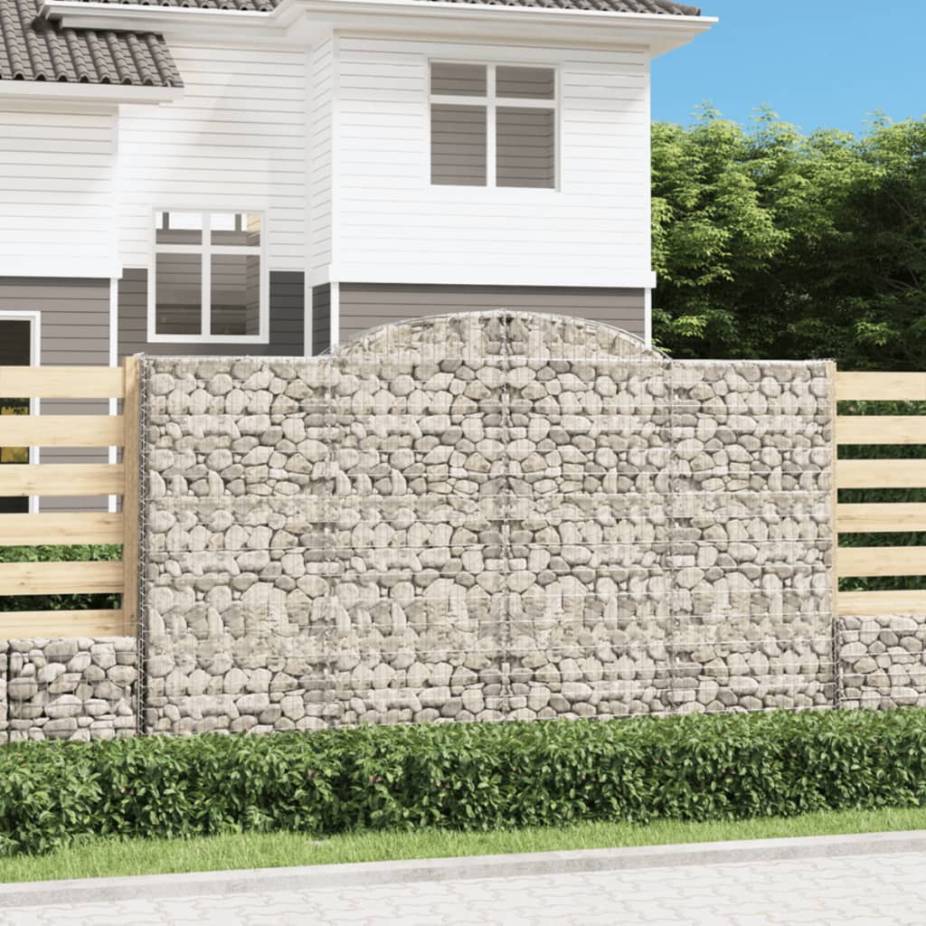 Schanskorven 13 st gewelfd 300x50x180/200 cm ijzer is nu te koop bij PeponiXL, paradijselijk wonen!