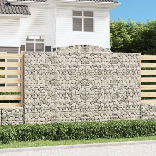 Schanskorven 8 st gewelfd 300x50x200/220 cm ijzer is nu te koop bij PeponiXL, paradijselijk wonen!