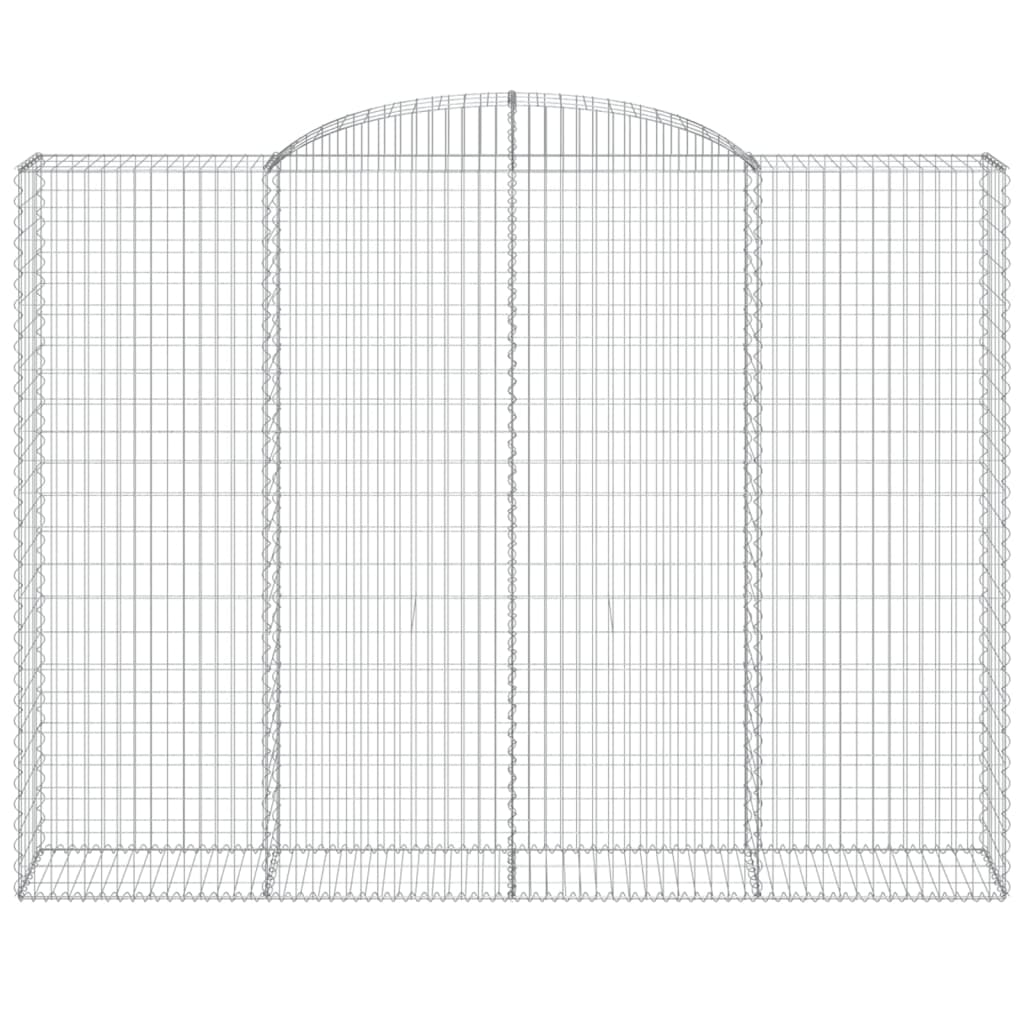 Schanskorven 9 st gewelfd 300x50x220/240 cm ijzer is nu te koop bij PeponiXL, paradijselijk wonen!