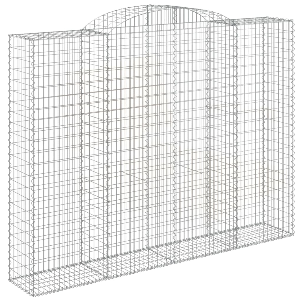 Schanskorven 12 st gewelfd 300x50x220/240 cm ijzer is nu te koop bij PeponiXL, paradijselijk wonen!