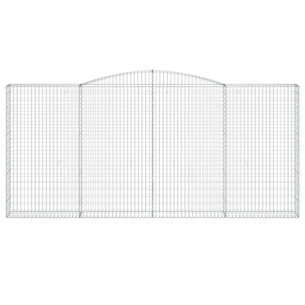 Schanskorven 6 st gewelfd 400x30x180/200 cm ijzer is nu te koop bij PeponiXL, paradijselijk wonen!