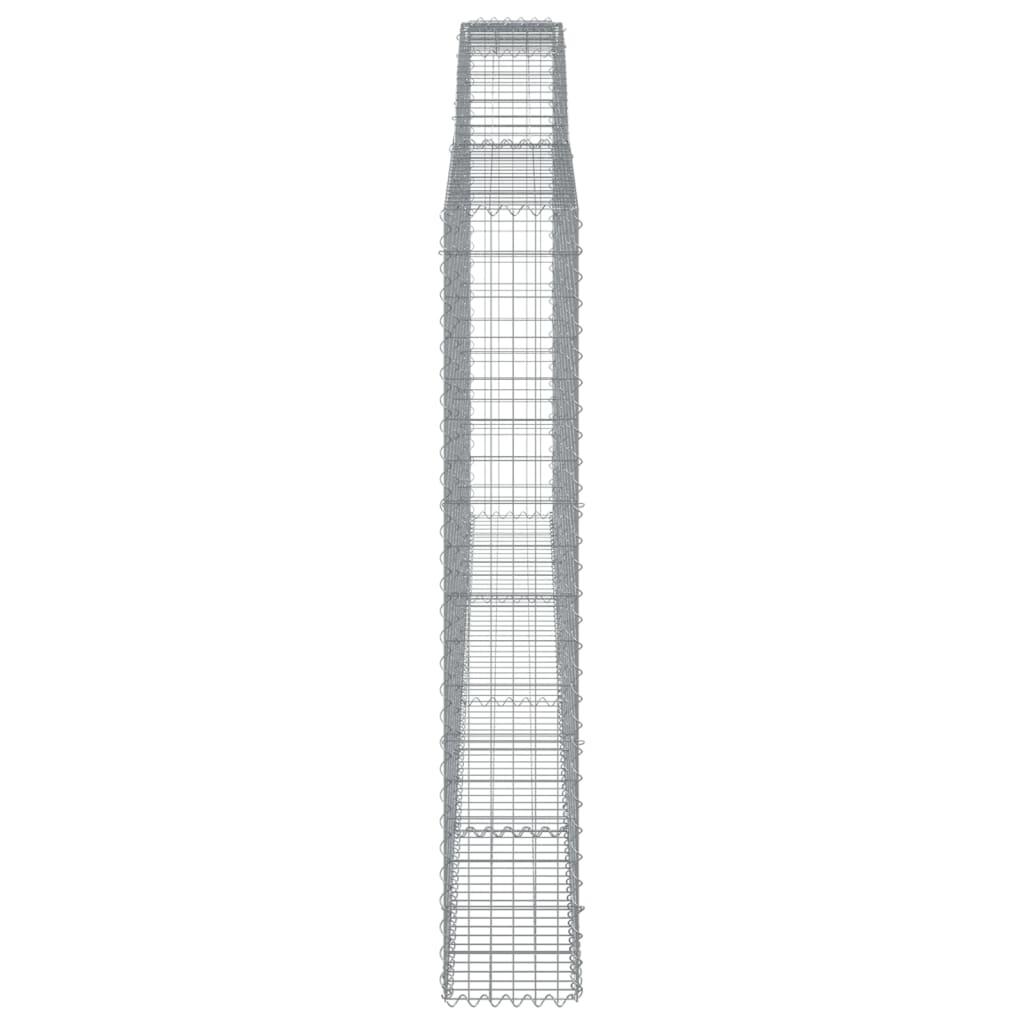 Schanskorven 6 st gewelfd 400x30x180/200 cm ijzer is nu te koop bij PeponiXL, paradijselijk wonen!
