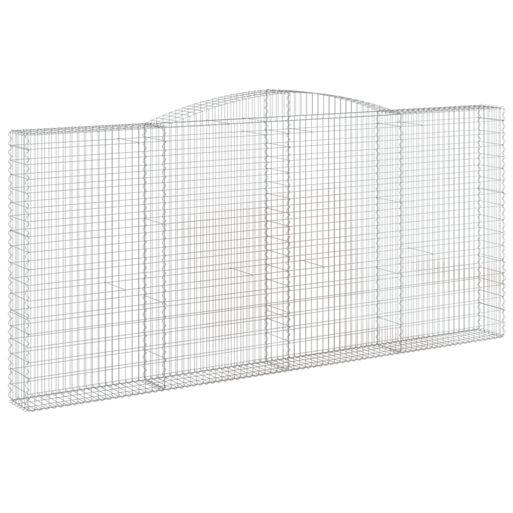 Schanskorven 9 st gewelfd 400x30x180/200 cm ijzer is nu te koop bij PeponiXL, paradijselijk wonen!