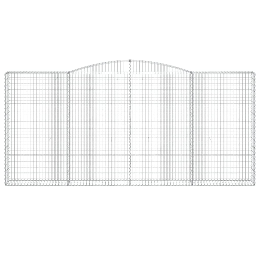 Schanskorven 10 st gewelfd 400x30x180/200 cm ijzer is nu te koop bij PeponiXL, paradijselijk wonen!