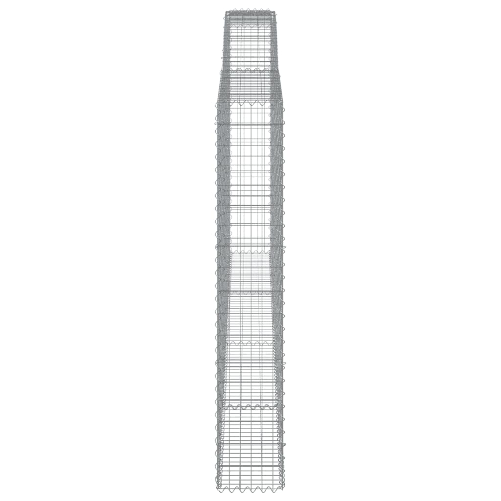 Schanskorven 15 st gewelfd 400x30x180/200 cm ijzer is nu te koop bij PeponiXL, paradijselijk wonen!