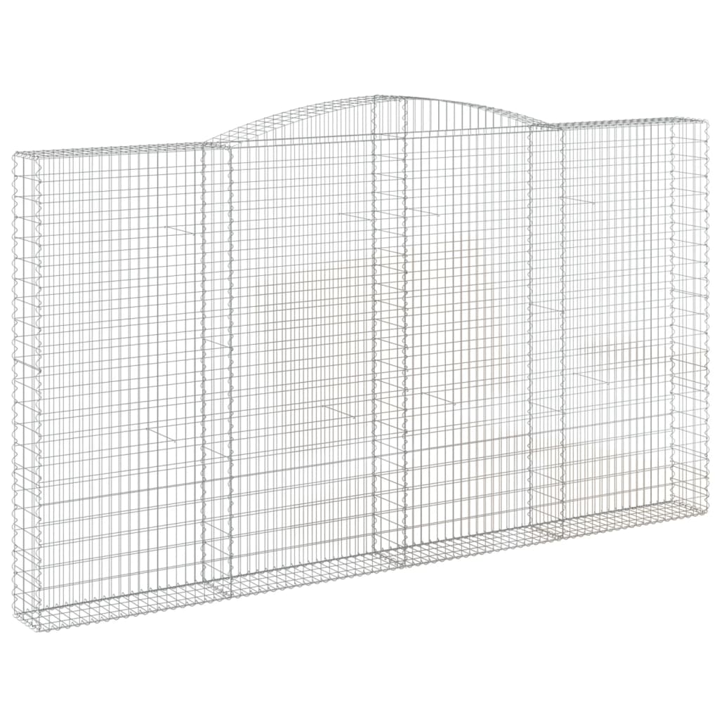 Schanskorven 6 st gewelfd 400x30x220/240 cm ijzer is nu te koop bij PeponiXL, paradijselijk wonen!