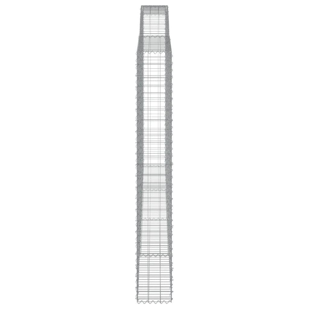Schanskorven 7 st gewelfd 400x30x220/240 cm ijzer is nu te koop bij PeponiXL, paradijselijk wonen!