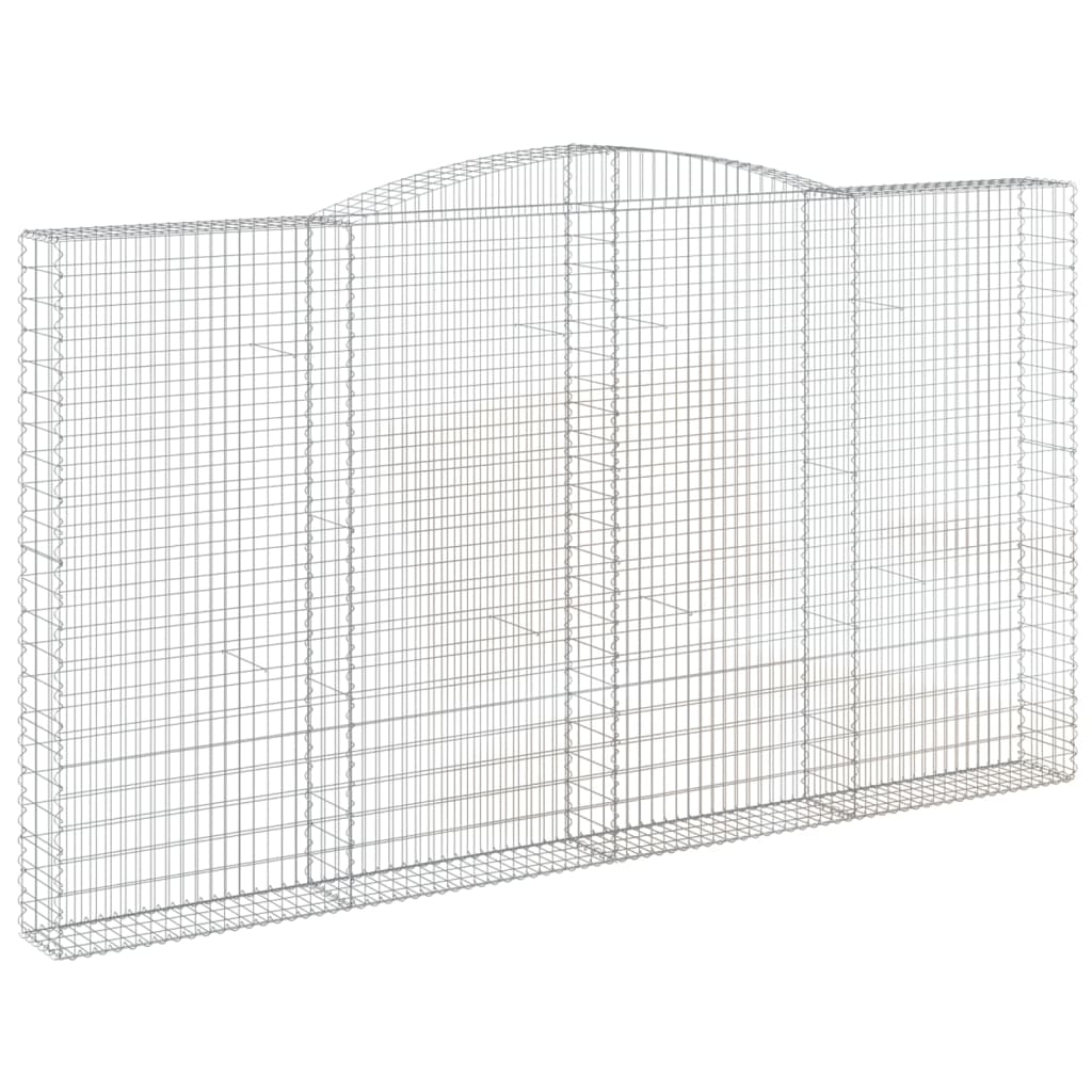 Schanskorven 8 st gewelfd 400x30x220/240 cm ijzer is nu te koop bij PeponiXL, paradijselijk wonen!
