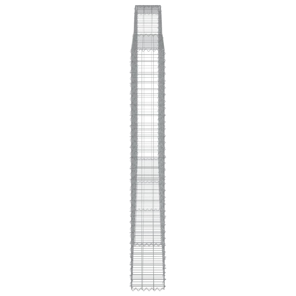 Schanskorven 25 st gewelfd 400x30x220/240 cm ijzer is nu te koop bij PeponiXL, paradijselijk wonen!
