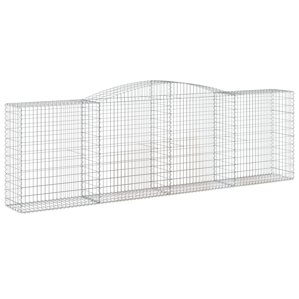Schanskorven 25 st gewelfd 400x50x120/140 cm ijzer is nu te koop bij PeponiXL, paradijselijk wonen!