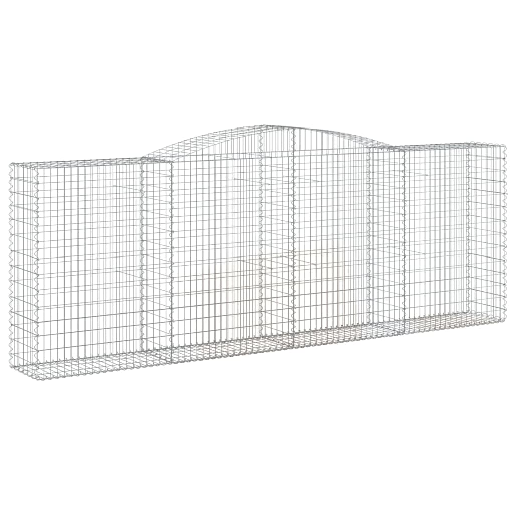 Schanskorven 25 st gewelfd 400x50x140/160 cm ijzer is nu te koop bij PeponiXL, paradijselijk wonen!