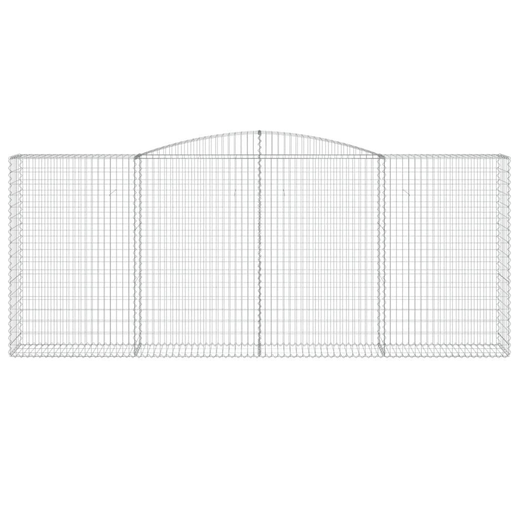 Schanskorven 10 st gewelfd 400x50x160/180 cm ijzer is nu te koop bij PeponiXL, paradijselijk wonen!