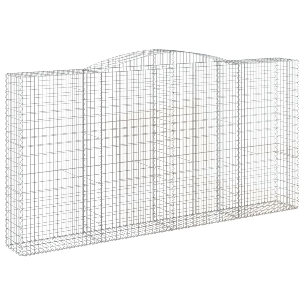 Schanskorven 8 st gewelfd 400x50x200/220 cm ijzer is nu te koop bij PeponiXL, paradijselijk wonen!