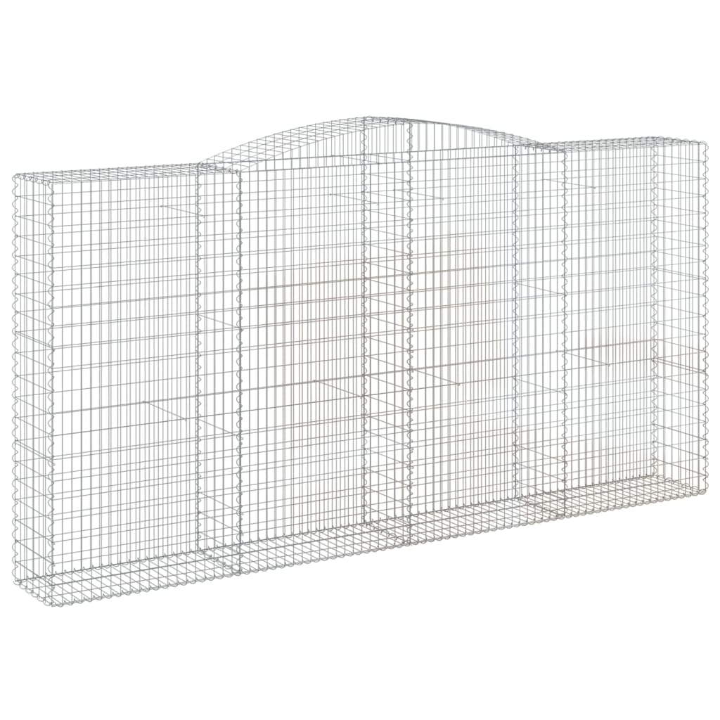 Schanskorven 10 st gewelfd 400x50x200/220 cm ijzer is nu te koop bij PeponiXL, paradijselijk wonen!
