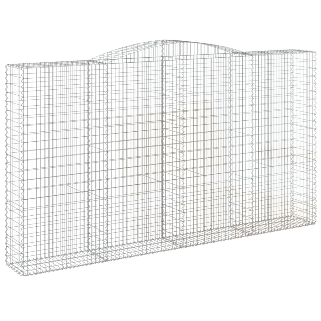 Schanskorven 5 st gewelfd 400x50x220/240 cm ijzer is nu te koop bij PeponiXL, paradijselijk wonen!