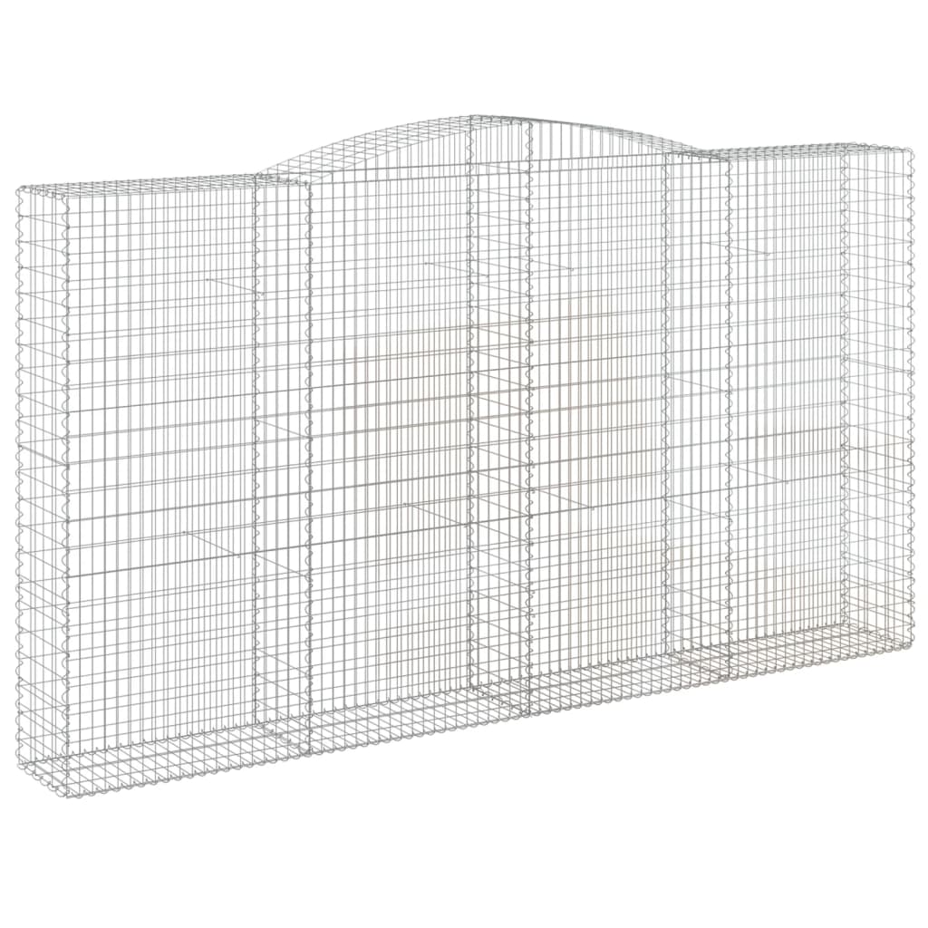 Schanskorven 7 st gewelfd 400x50x220/240 cm ijzer is nu te koop bij PeponiXL, paradijselijk wonen!