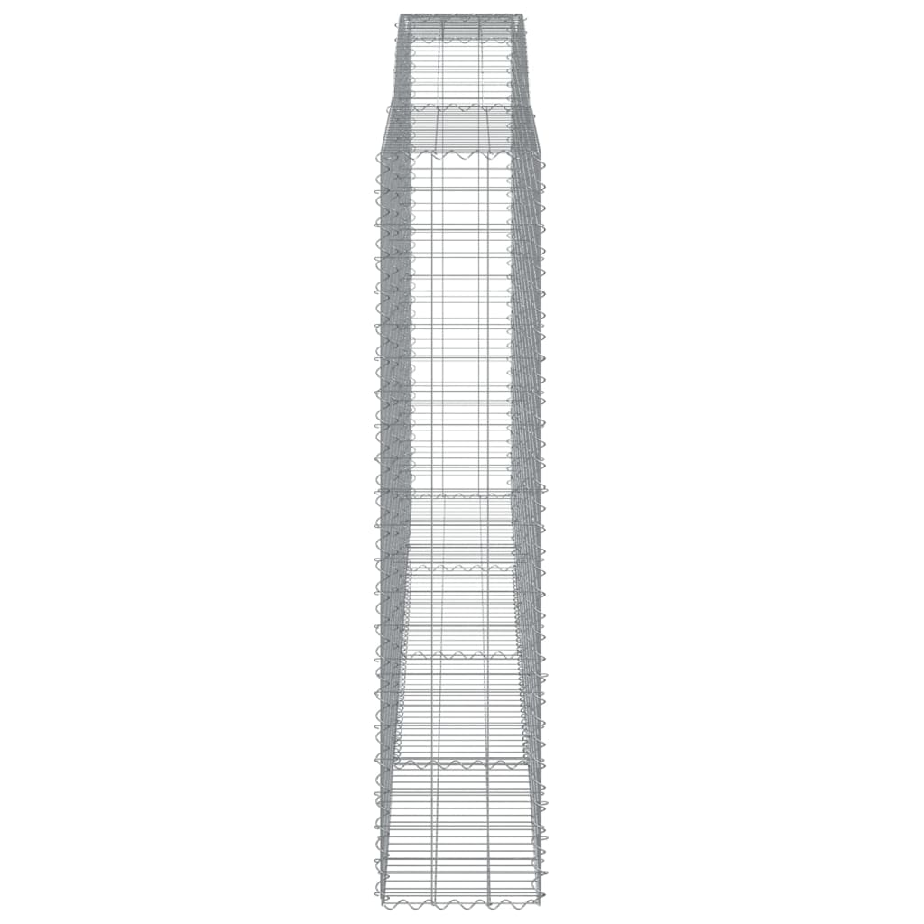 Schanskorven 8 st gewelfd 400x50x220/240 cm ijzer is nu te koop bij PeponiXL, paradijselijk wonen!