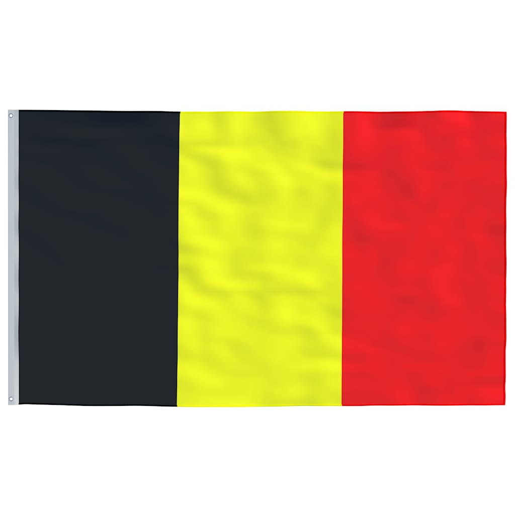 Vlag met vlaggenmast België 6,08 m aluminium