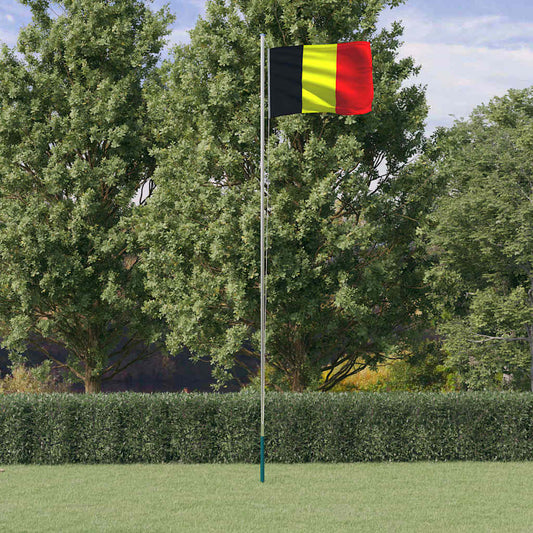 Vlag met vlaggenmast België 6,08 m aluminium is nu te koop bij PeponiXL, paradijselijk wonen!