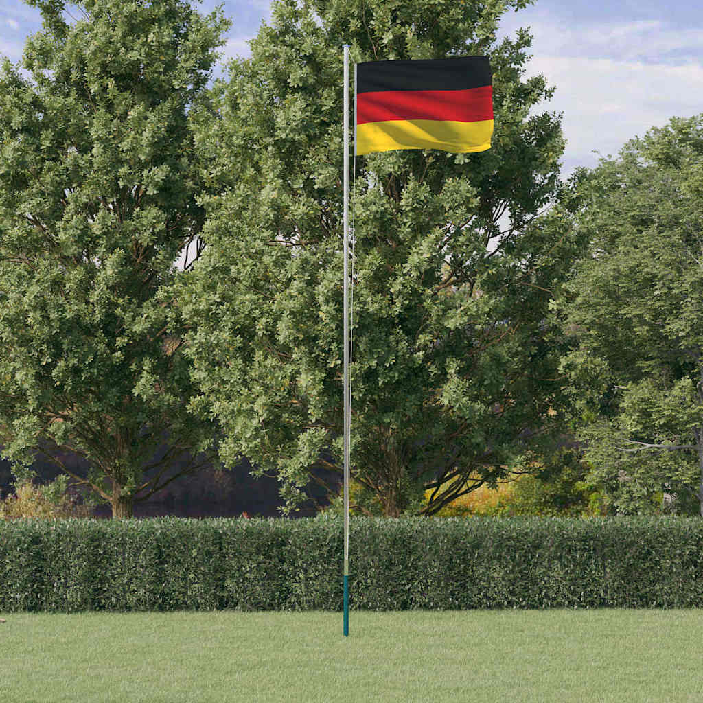 Vlag met vlaggenmast Duitsland 6,08 m aluminium is nu te koop bij PeponiXL, paradijselijk wonen!