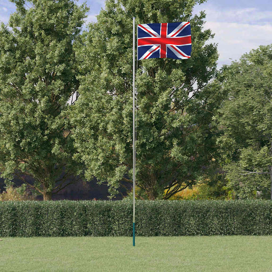 Vlag met vlaggenmast Verenigd Koninkrijk 6,08 m aluminium is nu te koop bij PeponiXL, paradijselijk wonen!
