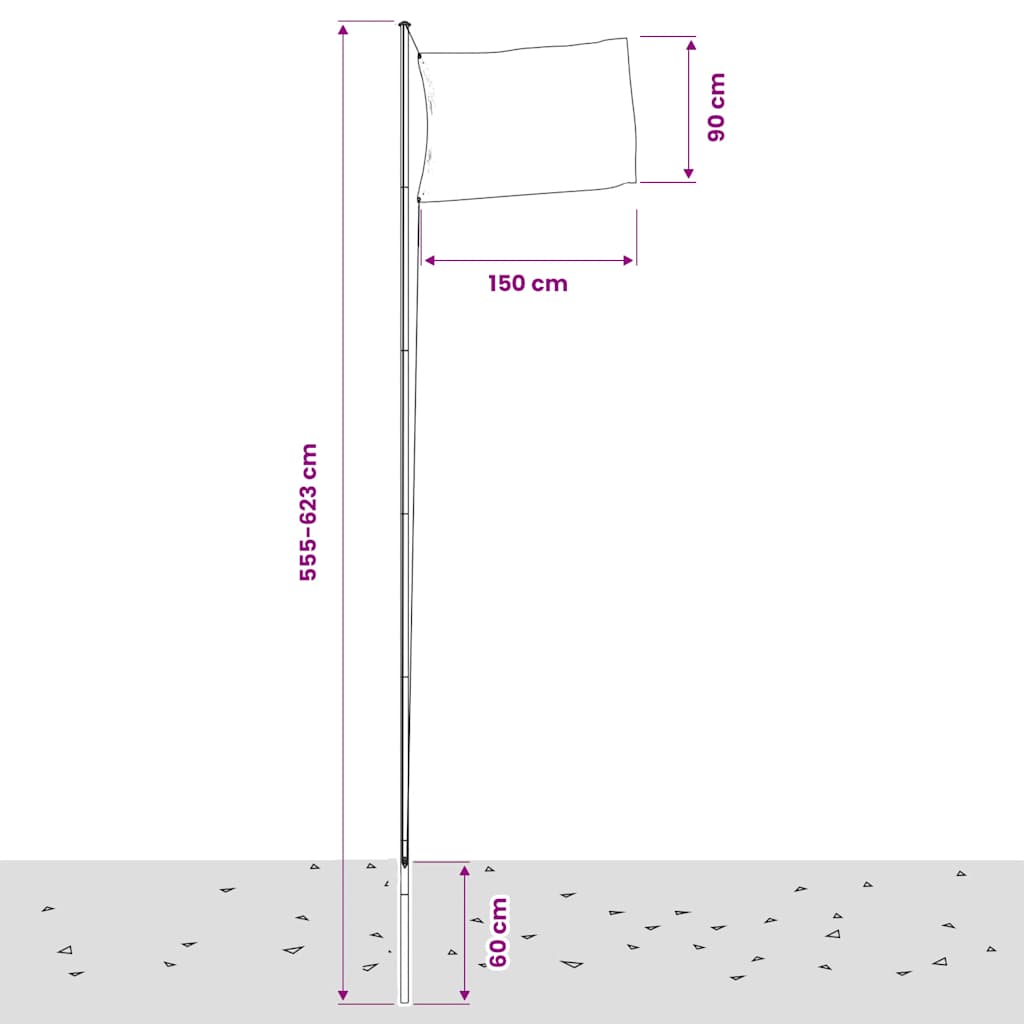 Vlag met vlaggenmast Zweden 6,08 m aluminium is nu te koop bij PeponiXL, paradijselijk wonen!
