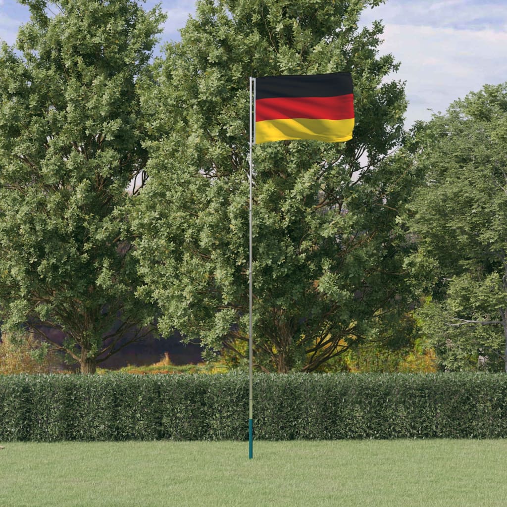 Vlag met vlaggenmast Duitsland 5,5 m aluminium is nu te koop bij PeponiXL, paradijselijk wonen!