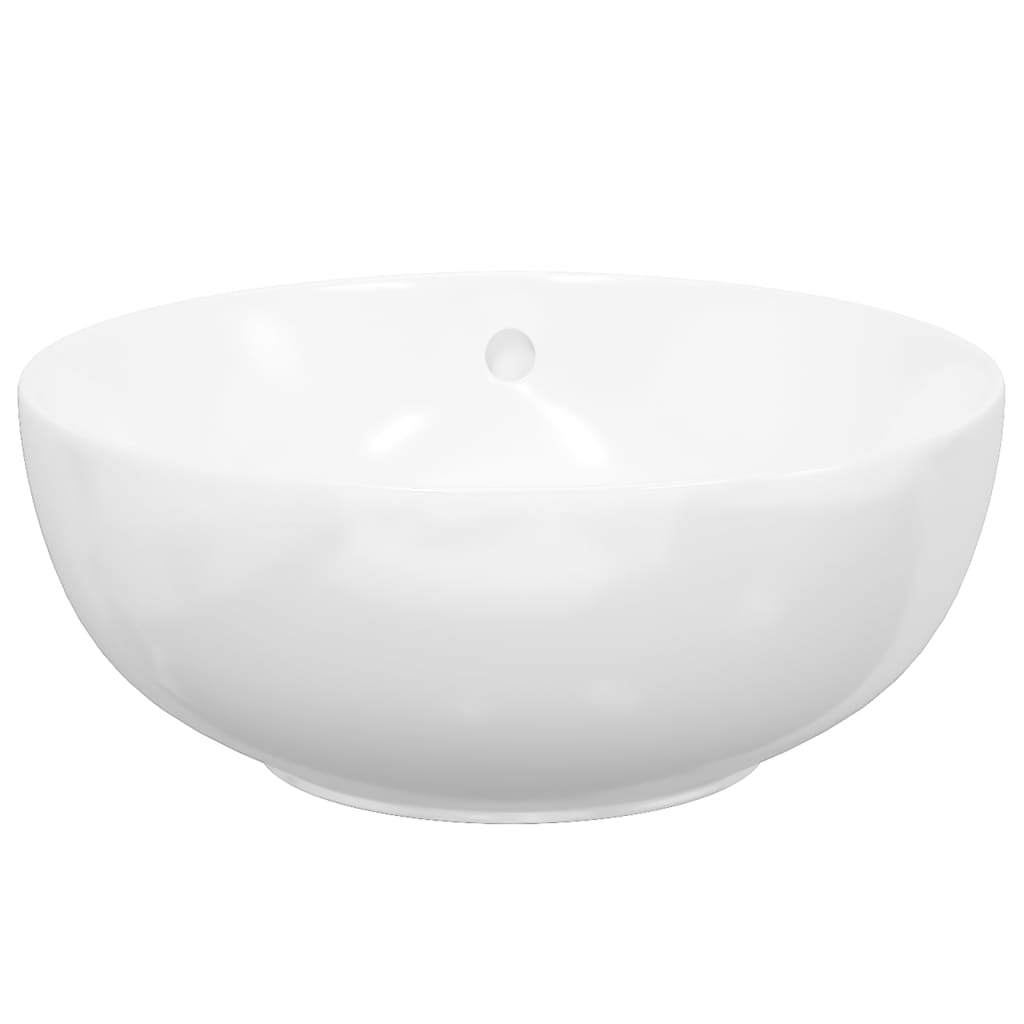 Wasbak 44x17 cm rond keramiek wit is nu te koop bij PeponiXL, paradijselijk wonen!