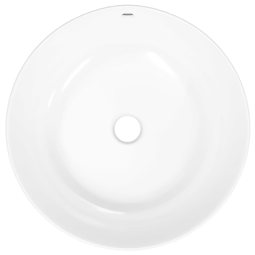Wasbak 44x17 cm rond keramiek wit is nu te koop bij PeponiXL, paradijselijk wonen!
