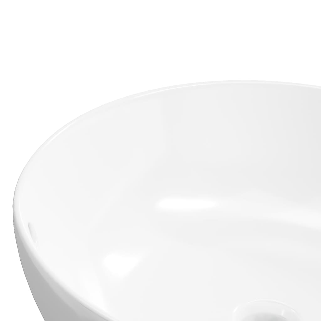 Wasbak 44x17 cm rond keramiek wit is nu te koop bij PeponiXL, paradijselijk wonen!