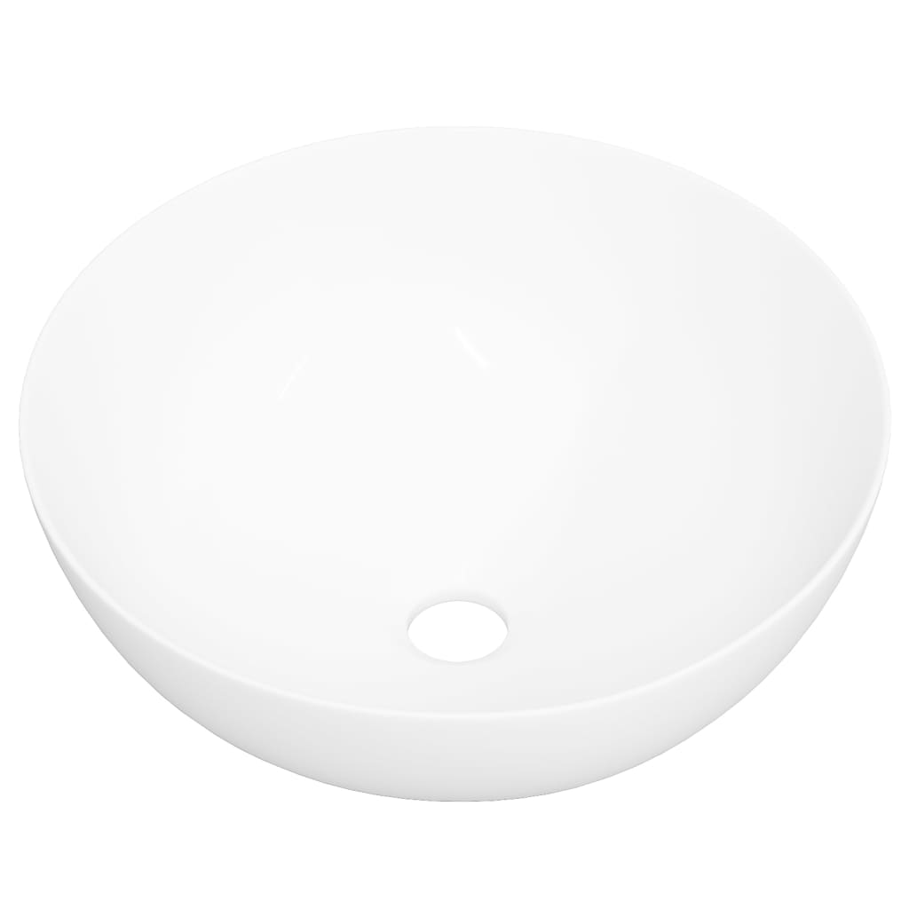 Wasbak 36x15 cm rond keramiek wit is nu te koop bij PeponiXL, paradijselijk wonen!