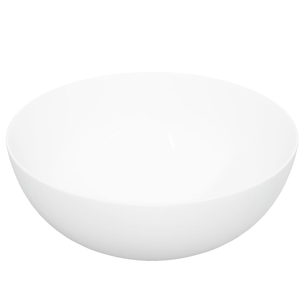 Wasbak 36x15 cm rond keramiek wit is nu te koop bij PeponiXL, paradijselijk wonen!