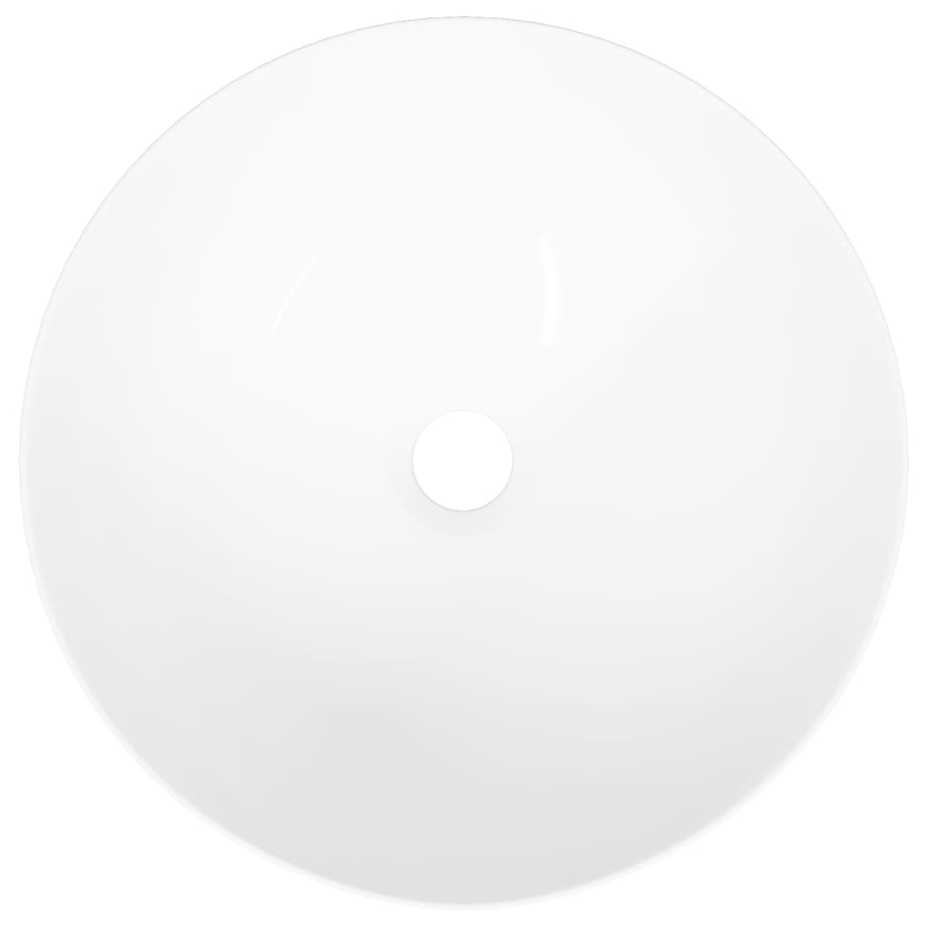 Wasbak 36x15 cm rond keramiek wit is nu te koop bij PeponiXL, paradijselijk wonen!