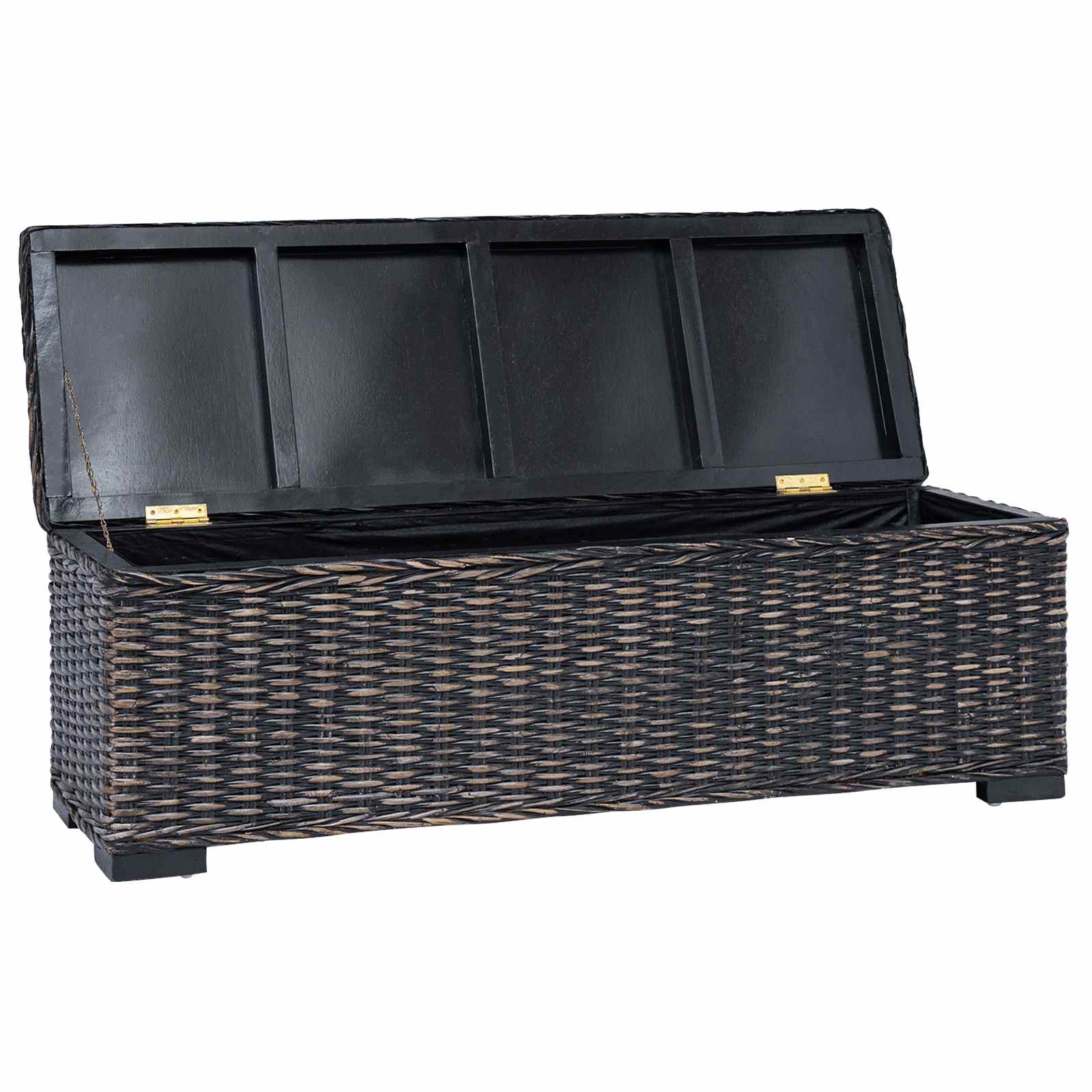 Opbergbox met opslag Zwart 110 x 35 x 45 cm is nu te koop bij PeponiXL, paradijselijk wonen!