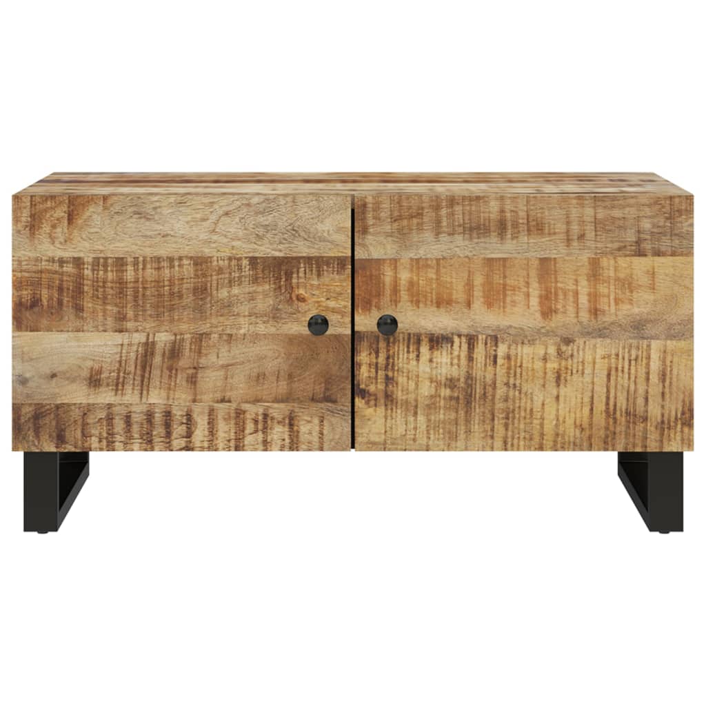 Salontafel 80x50x40 cm massief mangohout en bewerkt hout is nu te koop bij PeponiXL, paradijselijk wonen!