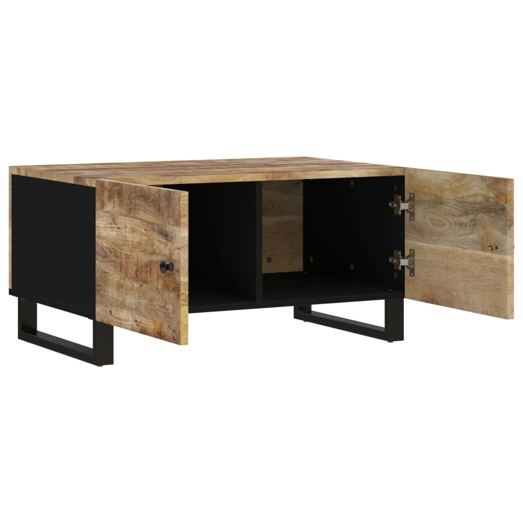 Salontafel 80x50x40 cm massief mangohout en bewerkt hout is nu te koop bij PeponiXL, paradijselijk wonen!