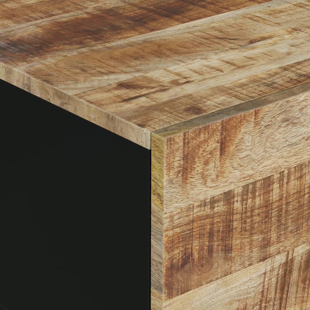 Salontafel 80x50x40 cm massief mangohout en bewerkt hout is nu te koop bij PeponiXL, paradijselijk wonen!