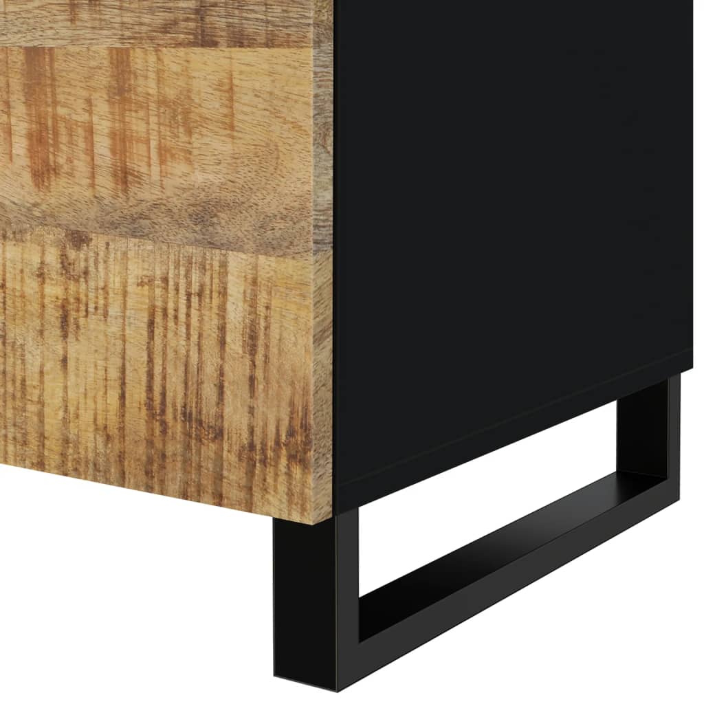 Salontafel 80x50x40 cm massief mangohout en bewerkt hout is nu te koop bij PeponiXL, paradijselijk wonen!