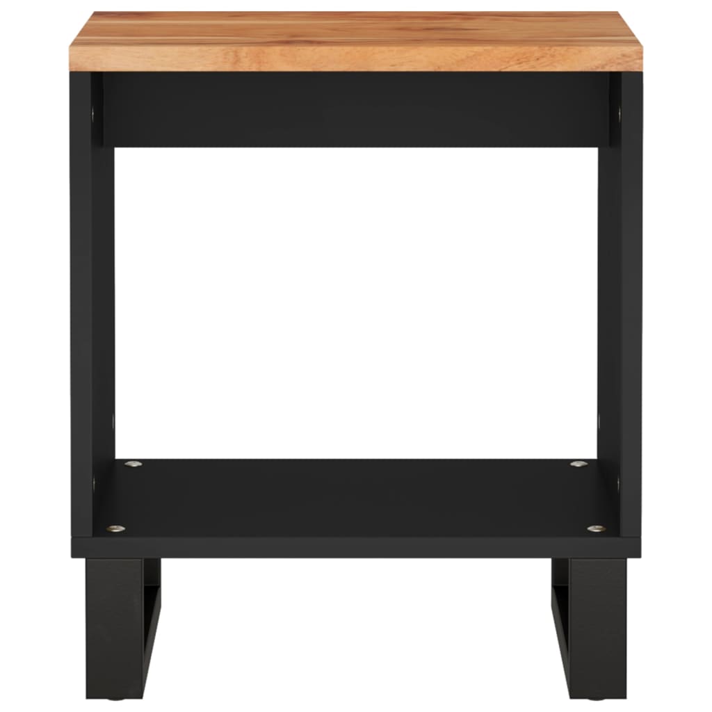 Salontafel 40x31x46 cm massief acaciahout en bewerkt hout is nu te koop bij PeponiXL, paradijselijk wonen!