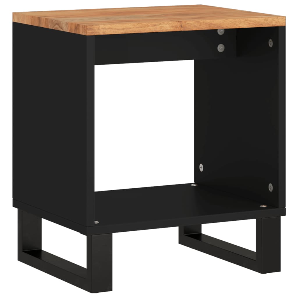Salontafel 40x31x46 cm massief acaciahout en bewerkt hout is nu te koop bij PeponiXL, paradijselijk wonen!