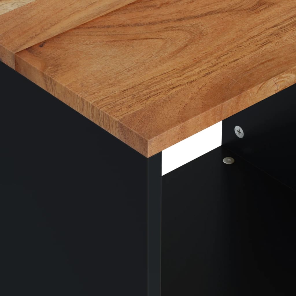 Salontafel 40x31x46 cm massief acaciahout en bewerkt hout is nu te koop bij PeponiXL, paradijselijk wonen!
