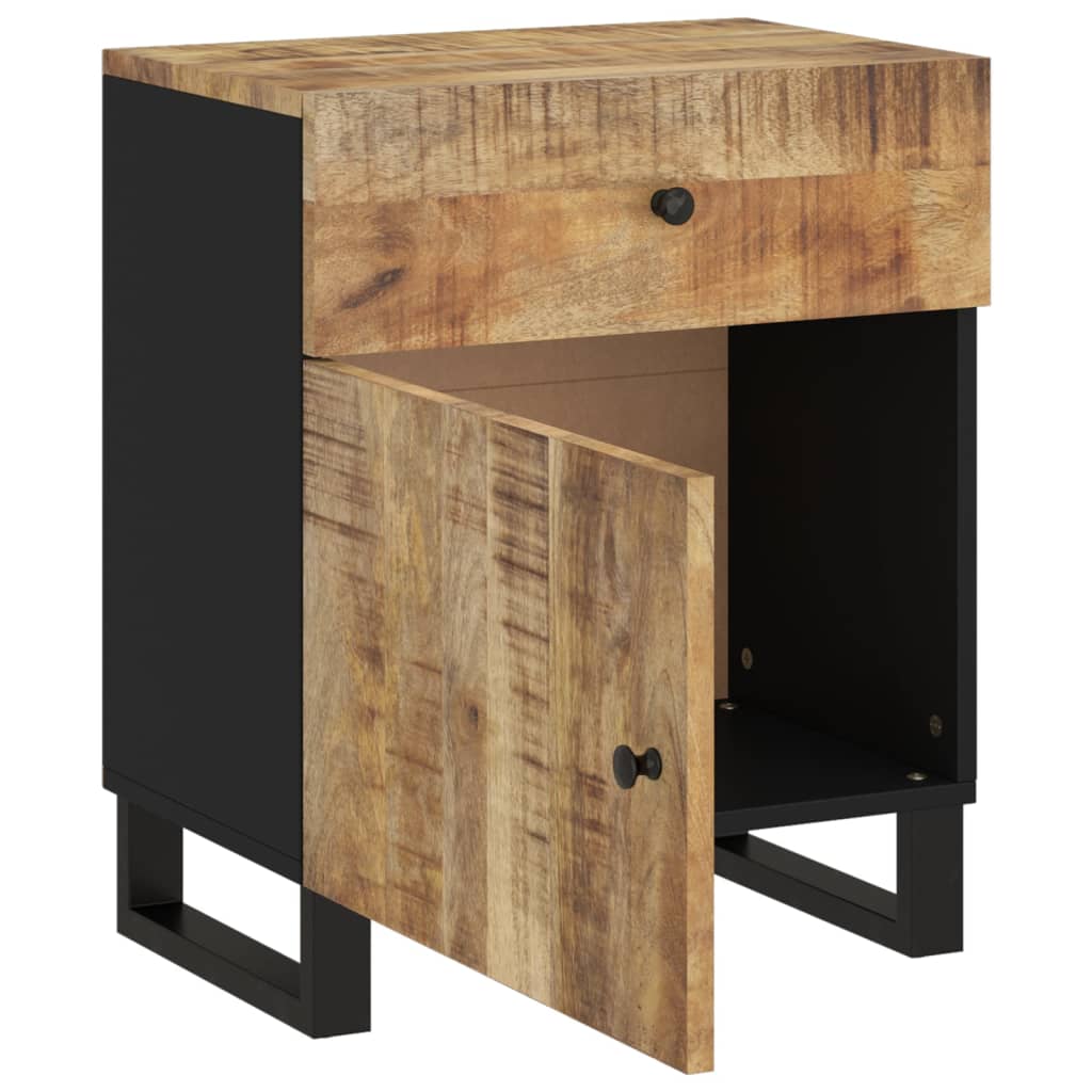 Nachtkastjes 50x33x60 cm massief mangohout en bewerkt hout is nu te koop bij PeponiXL, paradijselijk wonen!