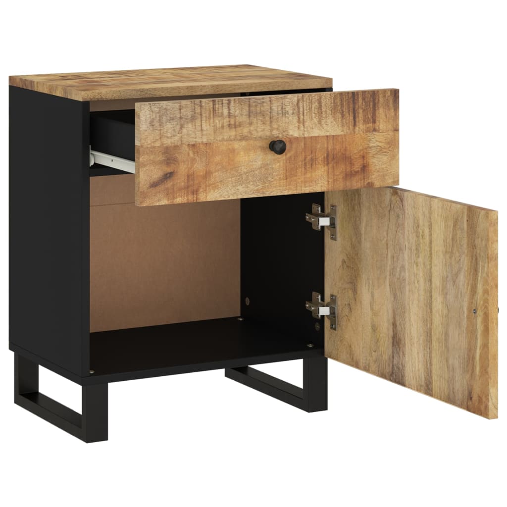 Nachtkastjes 50x33x60 cm massief mangohout en bewerkt hout is nu te koop bij PeponiXL, paradijselijk wonen!