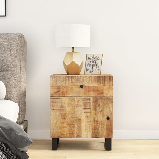 Nachtkastjes 50x33x60 cm massief mangohout en bewerkt hout is nu te koop bij PeponiXL, paradijselijk wonen!