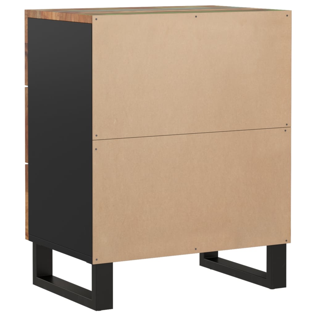 Nachtkastje 50x33x62 cm massief gerecycled hout en bewerkt hout is nu te koop bij PeponiXL, paradijselijk wonen!