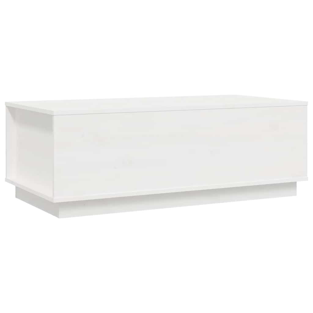 Salontafel 100x50x35 cm massief grenenhout wit is nu te koop bij PeponiXL, paradijselijk wonen!